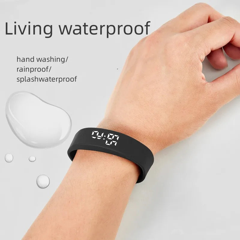 Reloj inteligente Pulsera deportiva Pulsera inteligente con despertador vibrador Pulsera podómetro para estudiantes hombres y mujeres
