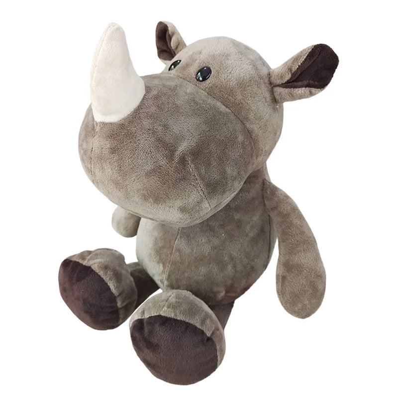 Peluches Animaux Jouets Poupées Douces Jungle Lion Éléphant Tigre Chien Renard Singe Cerf Enfants Cadeau Kawaii Bébé Enfants Hobbie Jouets