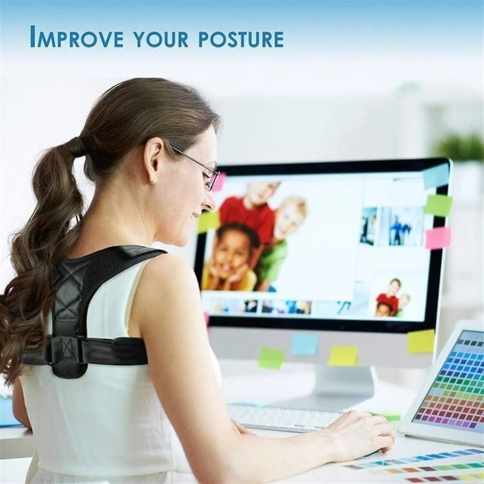 Ceinture correctrice de posture réglable pour le dos et les épaules, soutien de la clavicule et de la colonne vertébrale, remodelant votre corps, pour la maison, le bureau, le sport, le haut du dos et le cou