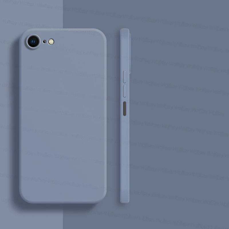 Para funda de iPhone 8 para iPhone SE 2022 2020 7 8, funda protectora de silicona líquida de TPU suave de lujo a prueba de golpes para iPhone 8