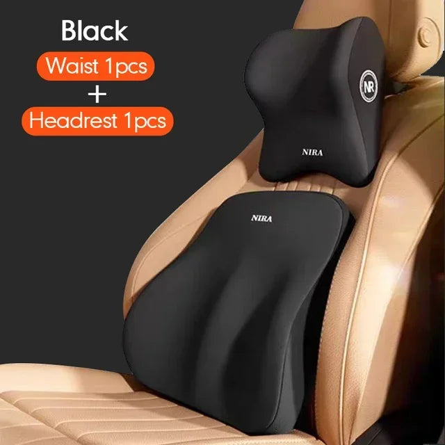 Cojín universal de espuma viscoelástica para reposacabezas de coche, cojín lumbar para la espalda, almohada lumbar, almohada de confort para el cuello, accesorios generales para coche
