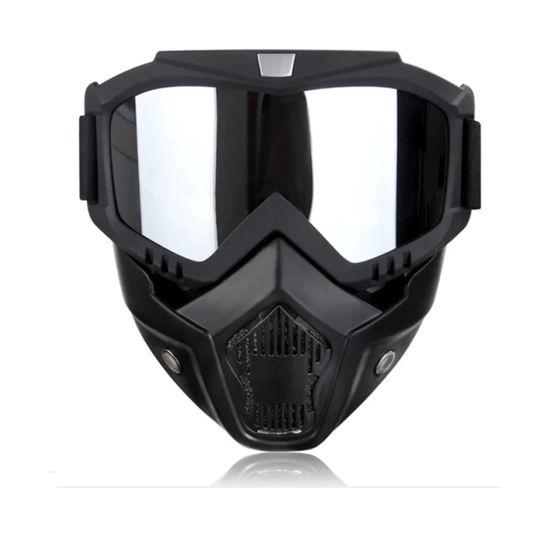 Gafas de sol UV400 para motocross, a prueba de viento, para ciclismo, esquí, con máscara bucal, máscara para casco de moto, máscara de esquí de invierno