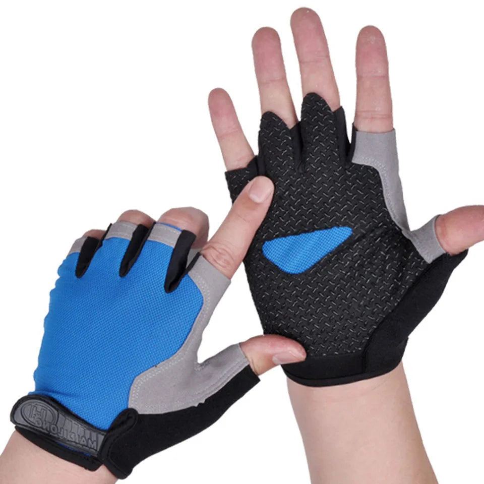 GTUBIKE Half Finger Weightlifting Gloves Cycling Fitness Shock Absorbent Non-slip Sports Climbing Outdoor For Men And Women