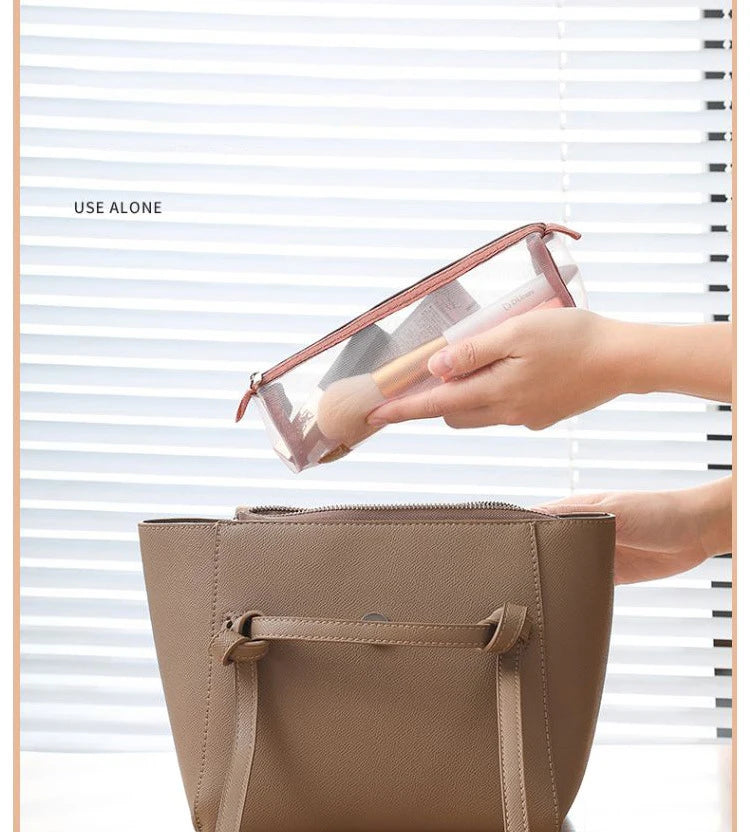 Bolsas de maquillaje desmontables, 4 piezas en 1, neceser portátil de viaje plegable y separable, organizador de almacenamiento de artículos de tocador, bolsa de maquillaje nueva
