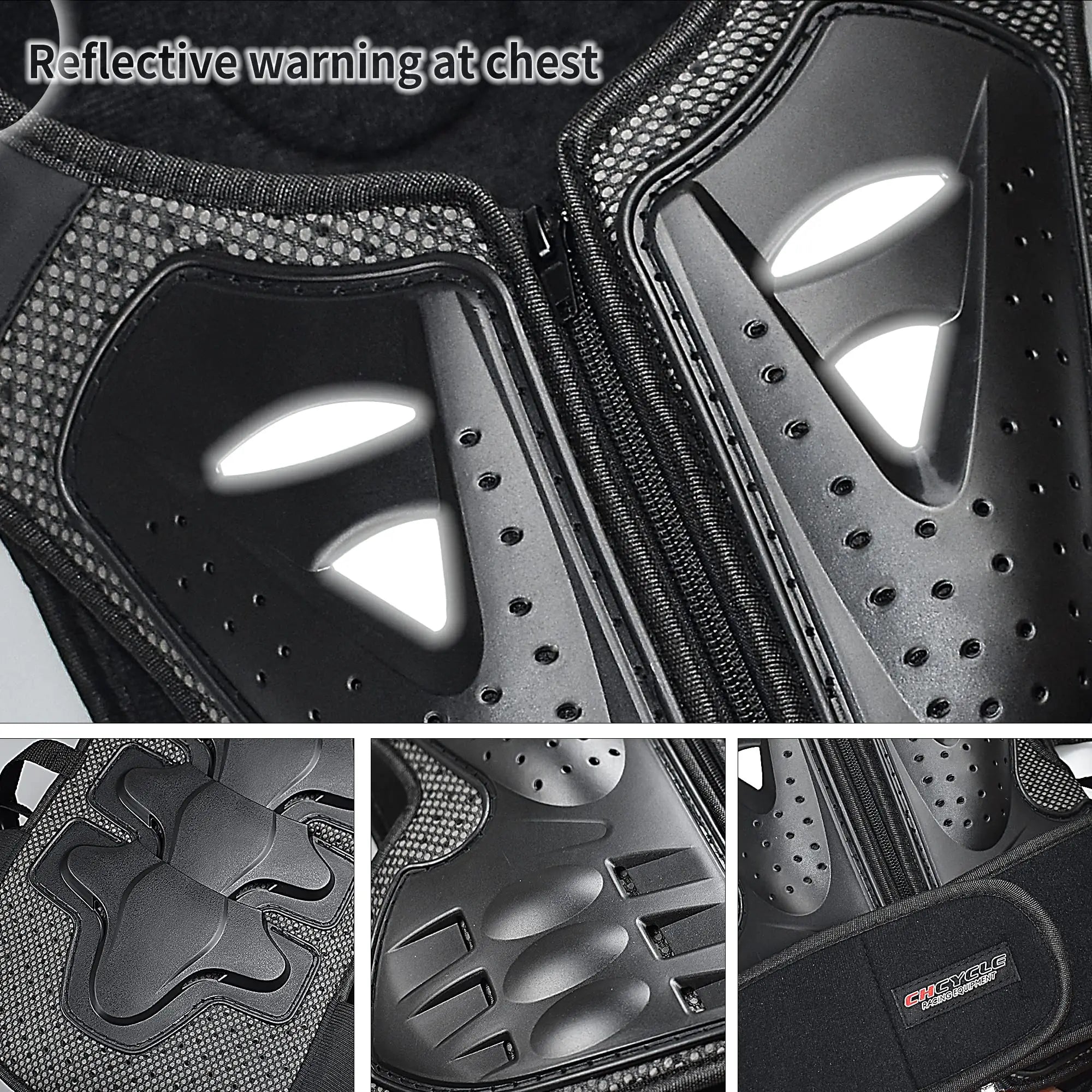 Kids Motorcycle Armor Suit Dirt Bike Gear Chest Protector Motocross for Kids Chest Protective Gear with Elbow Knee Pads Guards