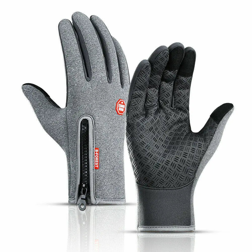 Guantes de Invierno con Pantalla Táctil, Térmicos Cortavientos para Clima Frío, Deportes, Hombres, Mujeres, Ciclismo al Aire Libre, Motocicleta, Antideslizantes
