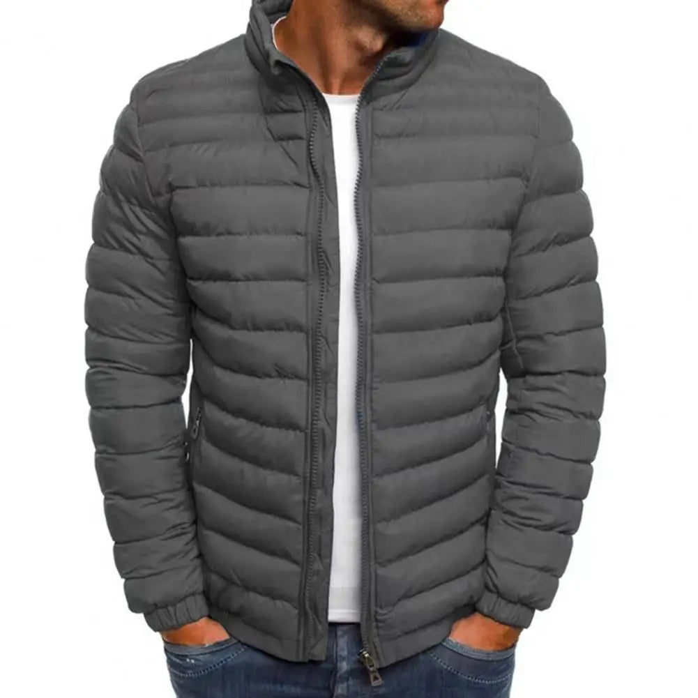 Men’s Stand Collar Puffer Jacket