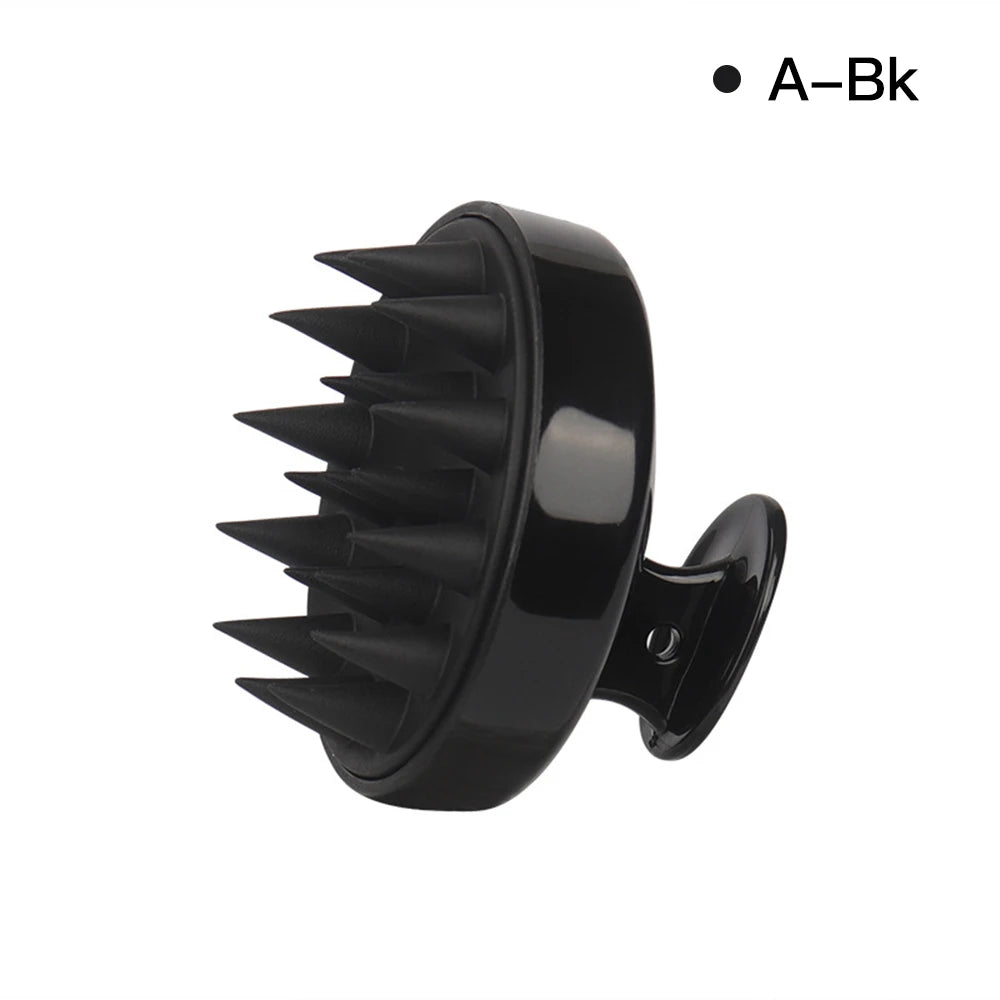Cepillo de masaje de silicona para cuero cabelludo, peine para lavado de cabello, masajeador suave para el crecimiento del cabello, cepillo de champú, peine de ducha, cuidado capilar