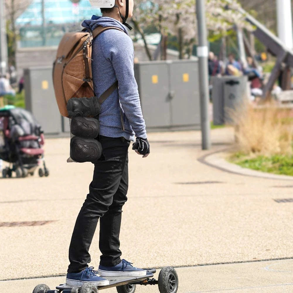 GOMOREON Juego de equipo de protección para niños/jóvenes, rodilleras y coderas de protección para patinete, monopatín, bicicleta