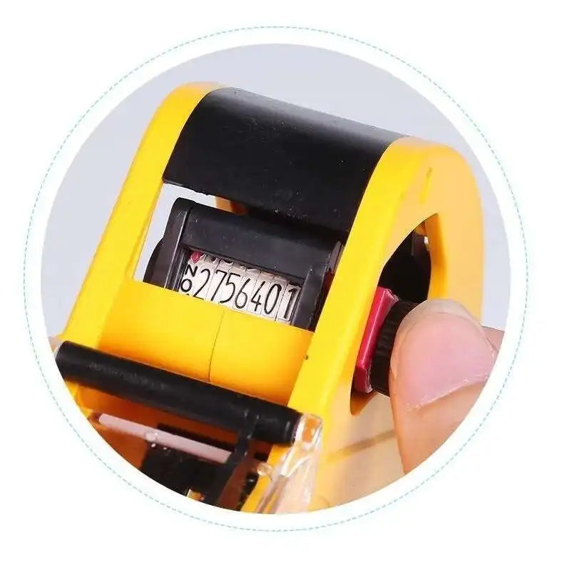 Set de etiquetadora de precios de una sola línea 1, pistola de precios manual + 5500 etiquetas + rodillos de tinta, impresora de etiquetas de precio con fecha