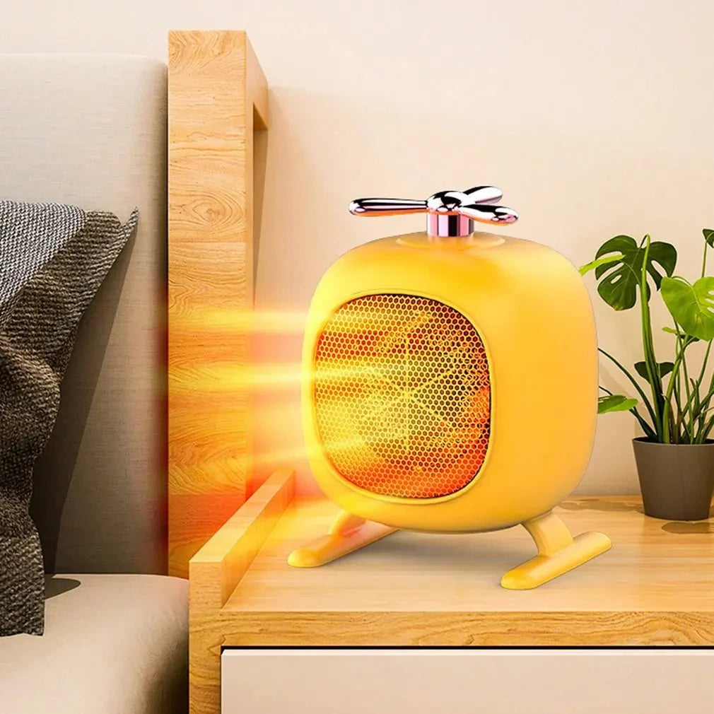 Mini bærbar elektrisk varmeovn – Søt, støysvak skrivebordsvarmer