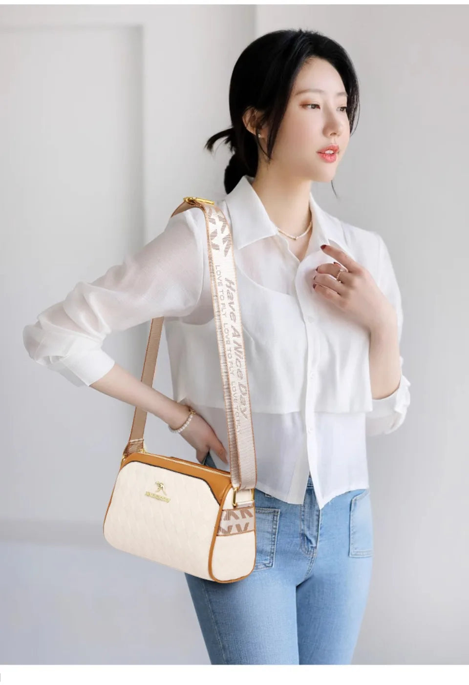 Bolsos de lujo para mujer, bolsos de diseñador, bolsos cruzados para mujer, bandoleras de cuero suave Pu para madre, bolsos de mano de 3 capas