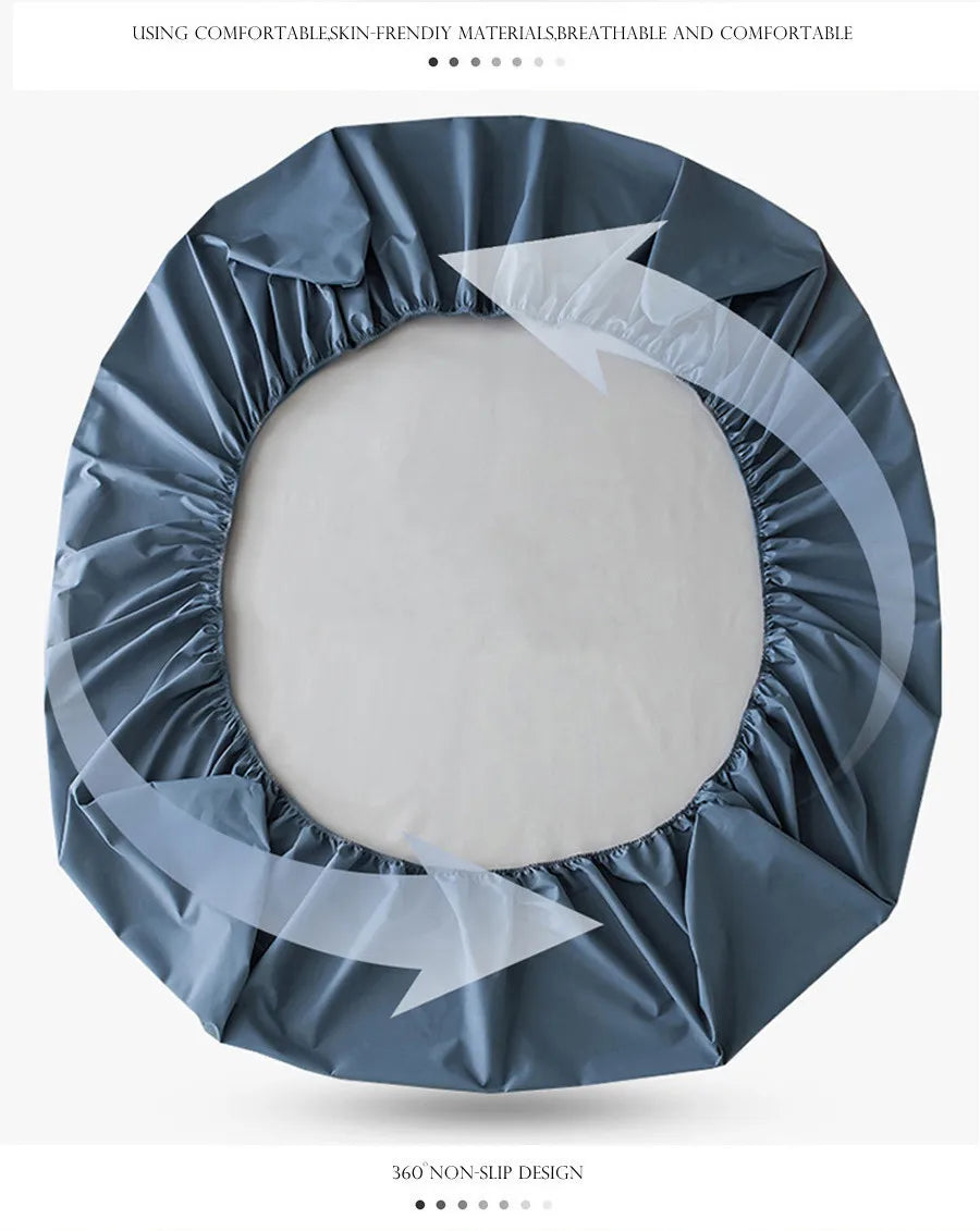 WOSTAR Waterproof mattress protector cover 150x190 single double queen king size elastic fitted sheet style bed protection pad