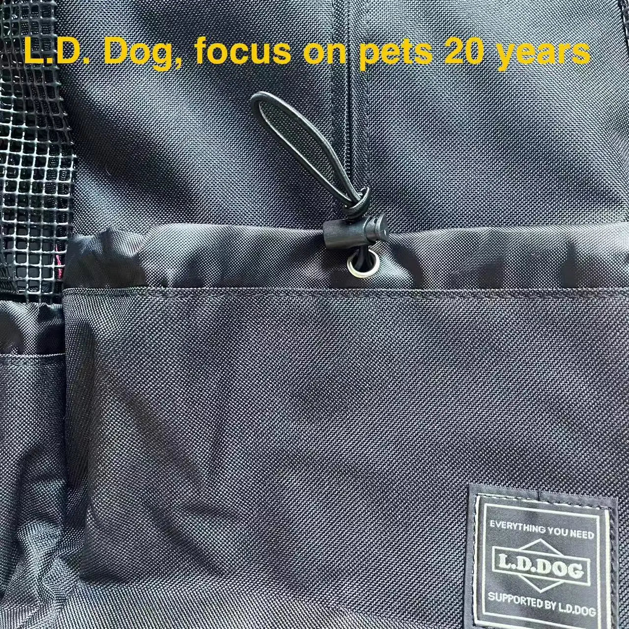 Mochila de transporte para perros, senderismo, viajes al aire libre, transpirable, para bicicleta, motocicleta, deporte al aire libre, bolsa de malla, envío directo