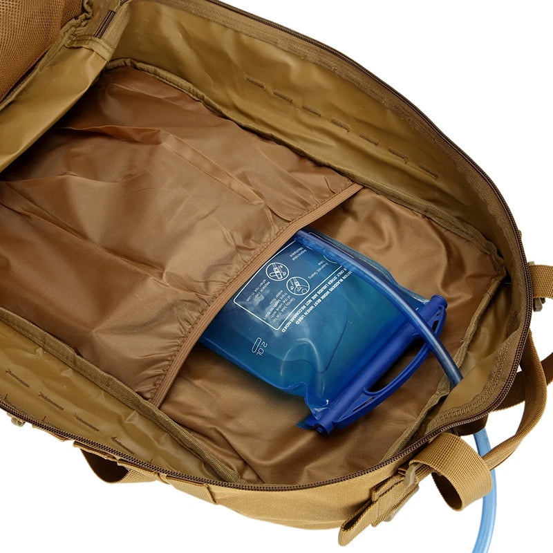 Sac à dos de randonnée - Bretelles réglables, fermeture éclair, sac à dos de voyage et de sport pour camping, randonnée, cyclisme et sports de plein air