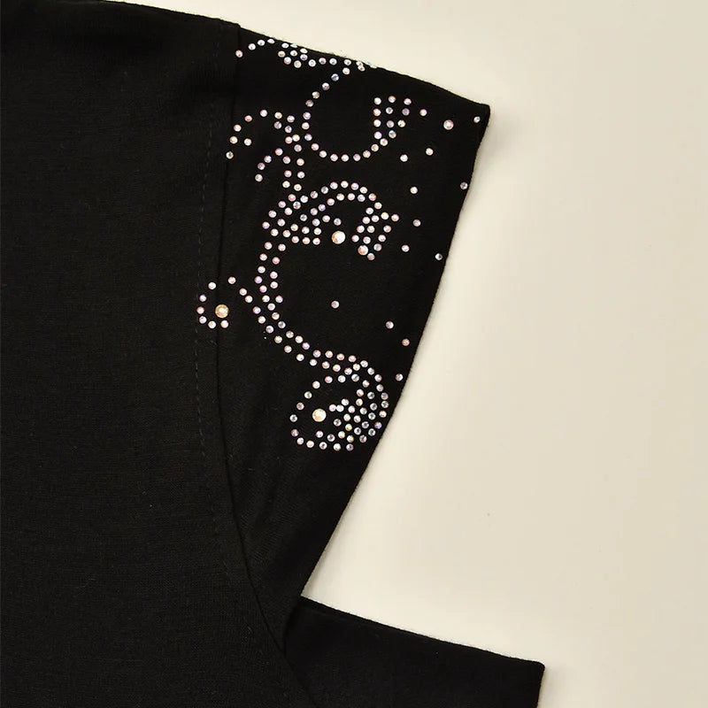 Hijabs de diamantes de imitación brillantes, gorro interior musulmán de cuello completo, pañuelo de mujer, turbante, gorro de señora, sombrero islámico, gorro con diseño de diamante único