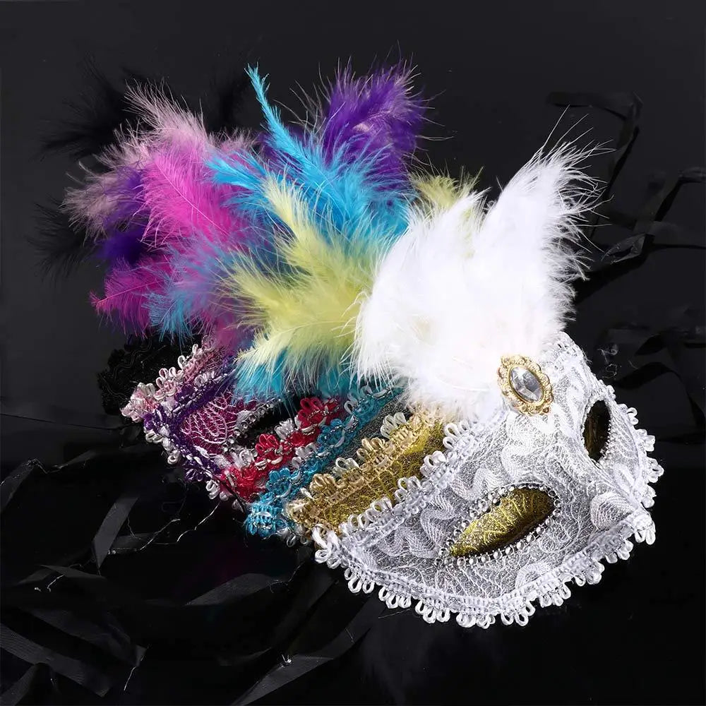 Máscara de bailarina, disfraz de carnaval, accesorios para mujeres y hombres, máscara de media cara de Halloween, máscaras para fiestas de graduación, accesorios de cosplay para fiestas