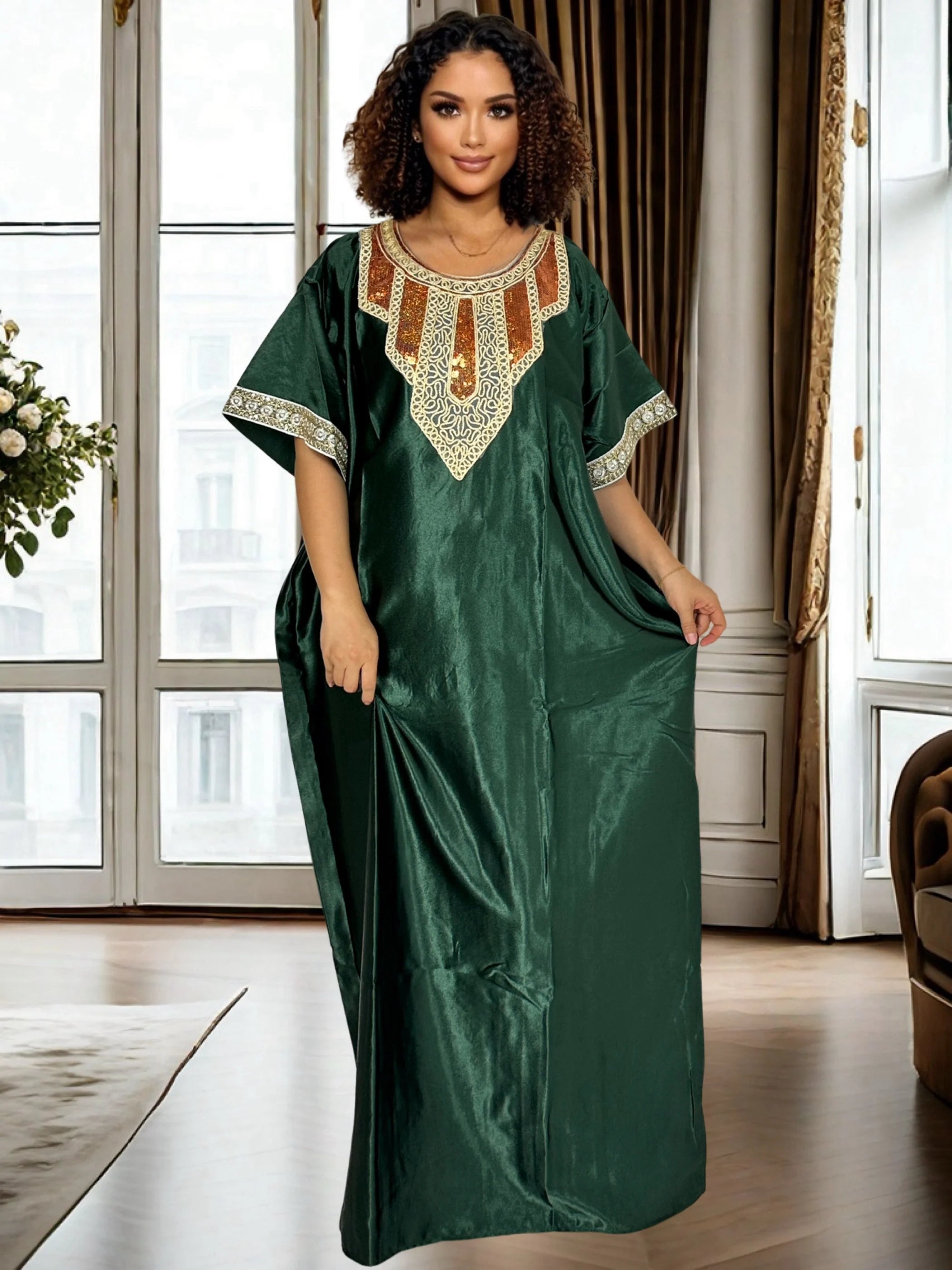 Moda Femenina Abaya Caftán
