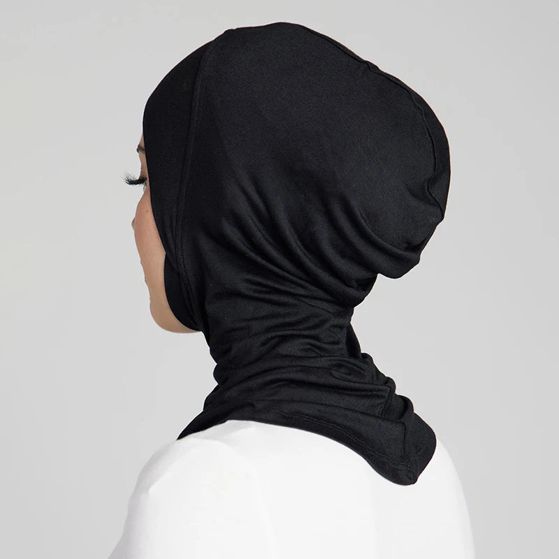 Hijabs musulmanes de gran venta, gorro interior de cobertura total para mujer, de algodón elástico, liso, underscarf, nuevo turbante de diadema interior