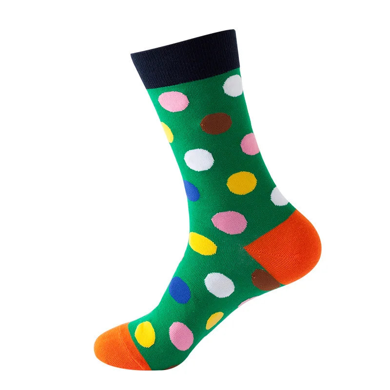 Lot de 49 chaussettes unisexes à motif de treillis, style hip-hop, streetwear, skateboard, tendance, 100 % coton