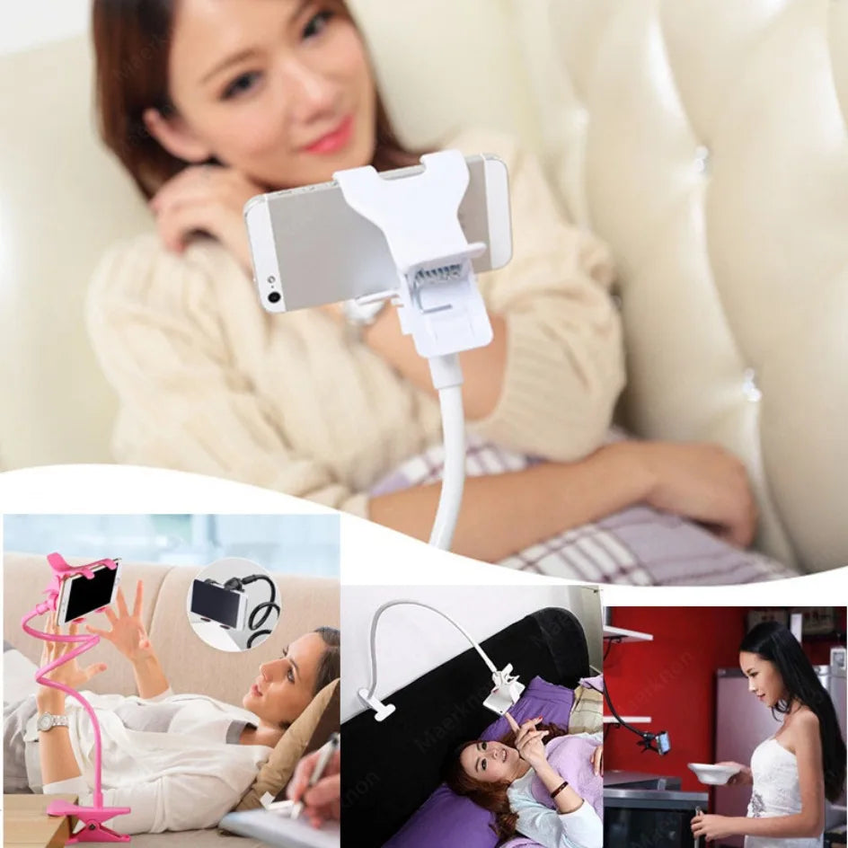 Soporte para teléfono móvil Flexible Ajustable Soporte para teléfono móvil Clip de soporte Teléfono Hogar Cama Soporte de escritorio Soporte para smartphone