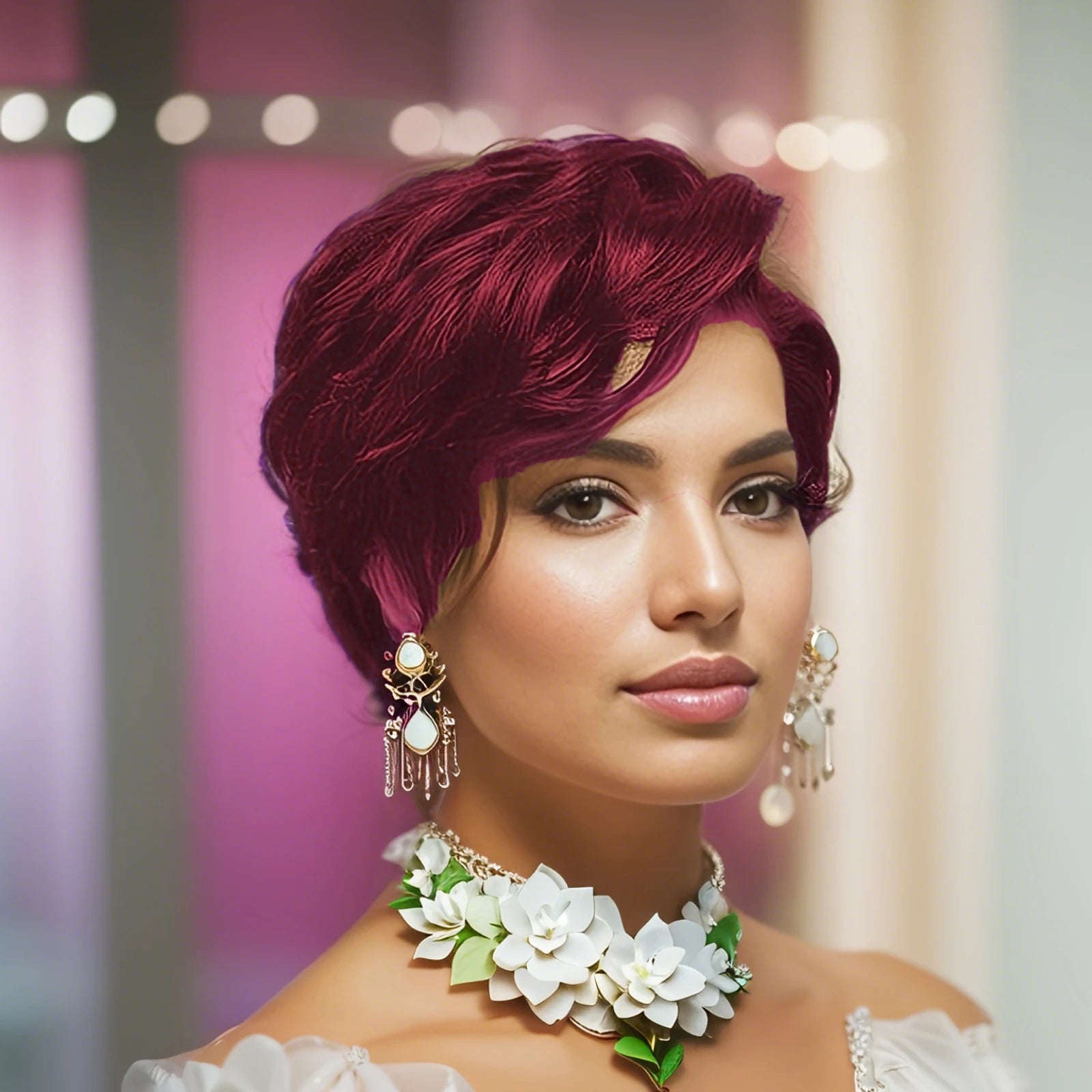 3x4 Lace Front Curly Pixie Cut Wig – Pre-Plucked Human Hair