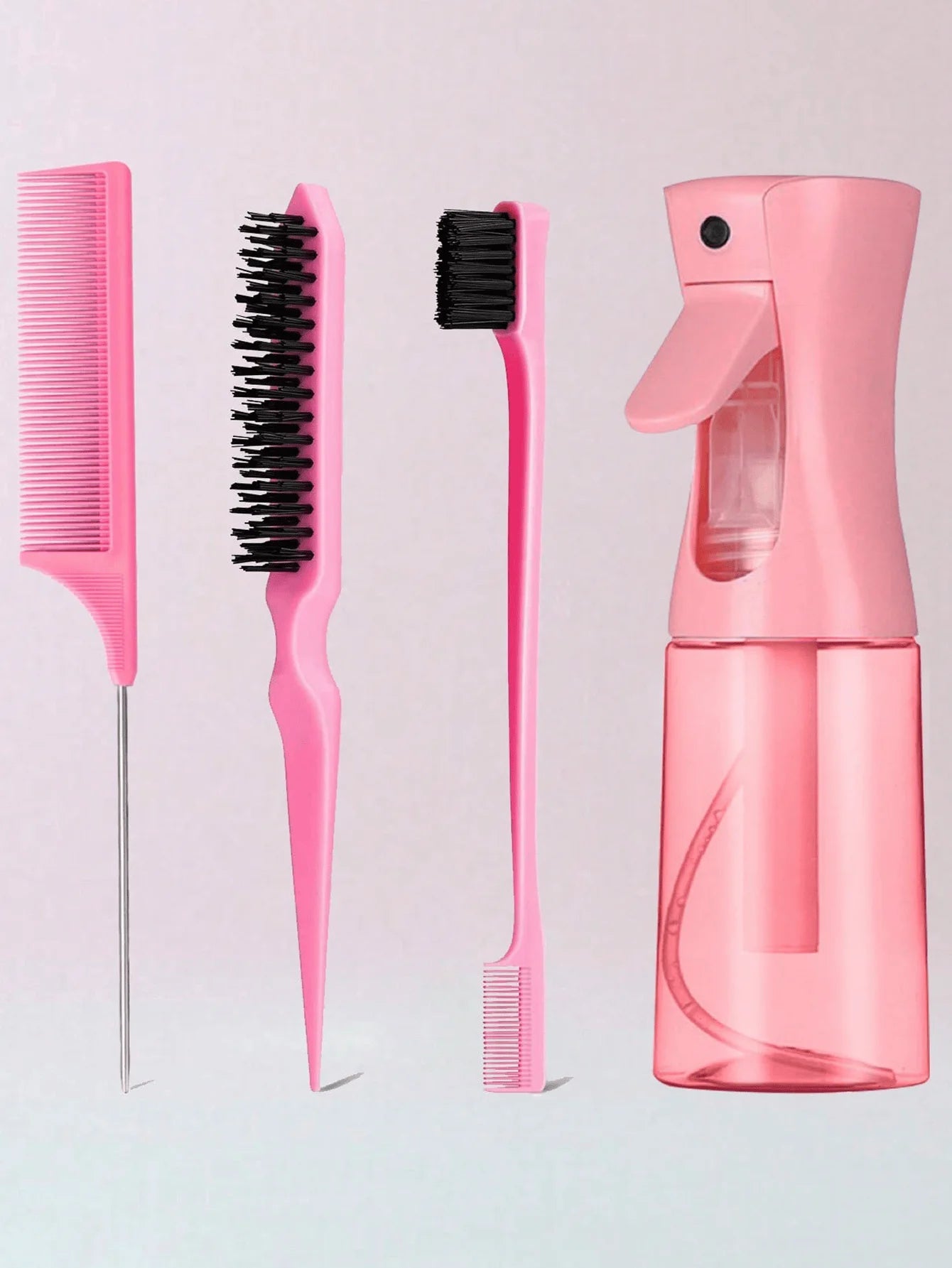 Slick Back Hair Brush Set (4PCS)