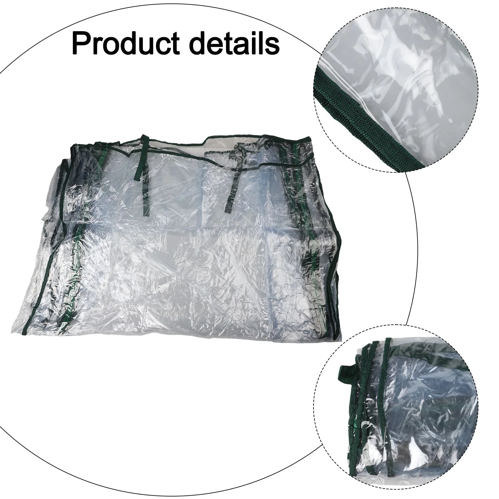 For hagearbeid i hjemmet Drivhusdeksel PVC-drivhus Aluminiumsfolie Drivhus God vekstplass Praktisk tilgang for planter