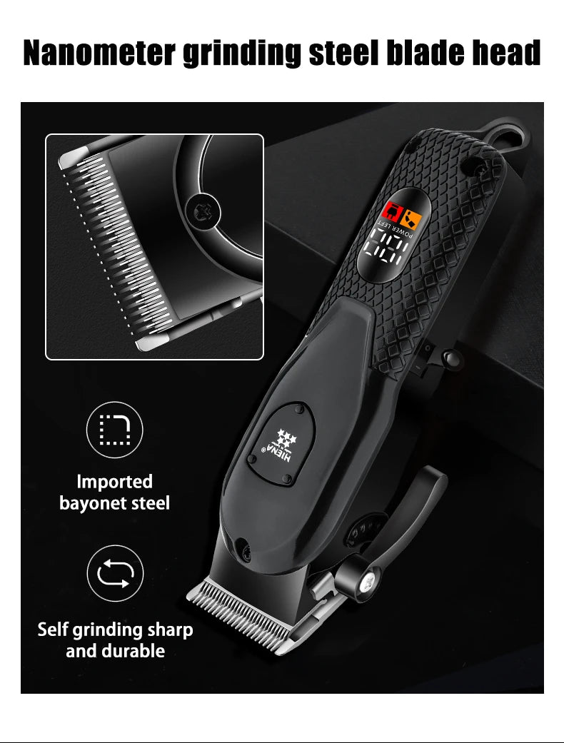 máquina cortapelos, cortadora de pelo profesional, recortadora de barba para barbería, afeitadora eléctrica para hombre, electrodoméstico