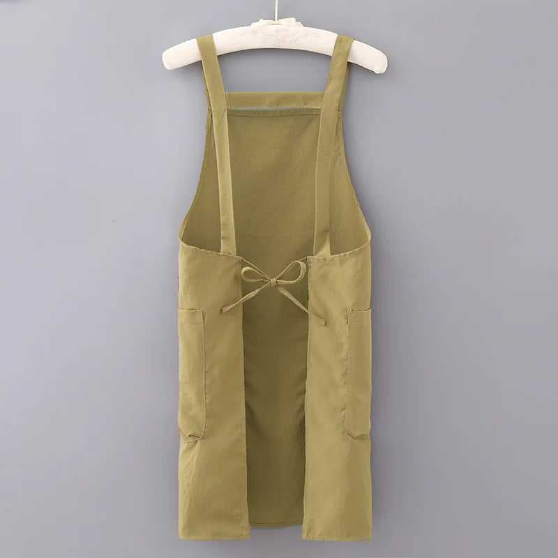 Japanese Apron Waterproof Breathable Stylist Workwear Unisex Household Kitchen Aprons Outdoor Barber Coffee Shop Workwear