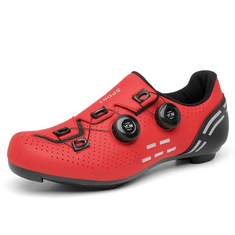 Zapatillas de Ciclismo de Velocidad, Zapatillas de Ciclismo de Carretera para Hombres y Mujeres, Zapatillas de Ciclismo de Ruta, Zapatillas de Ciclismo de Carreras Autoblocantes para Shimano
