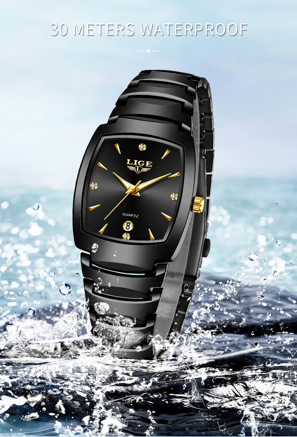 Reloj de lujo LIGE para mujer: elegante, moderno y perfecto para el estilo diario
