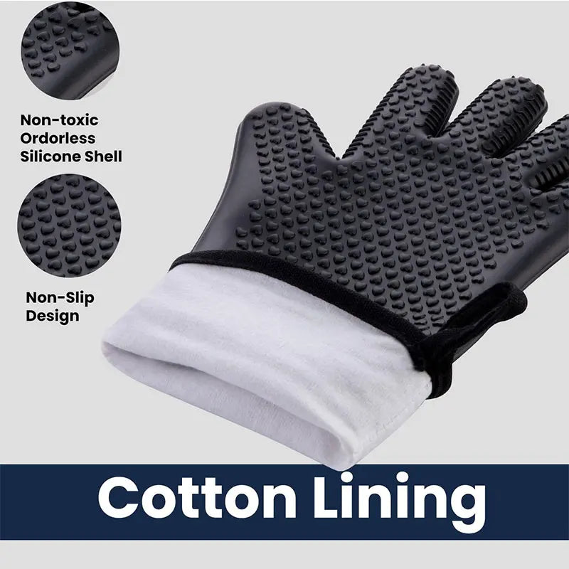 Guantes de horno de silicona profesionales extralargos con forro acolchado Guantes de horno para parrilla resistentes al calor duraderos Herramientas para hornear