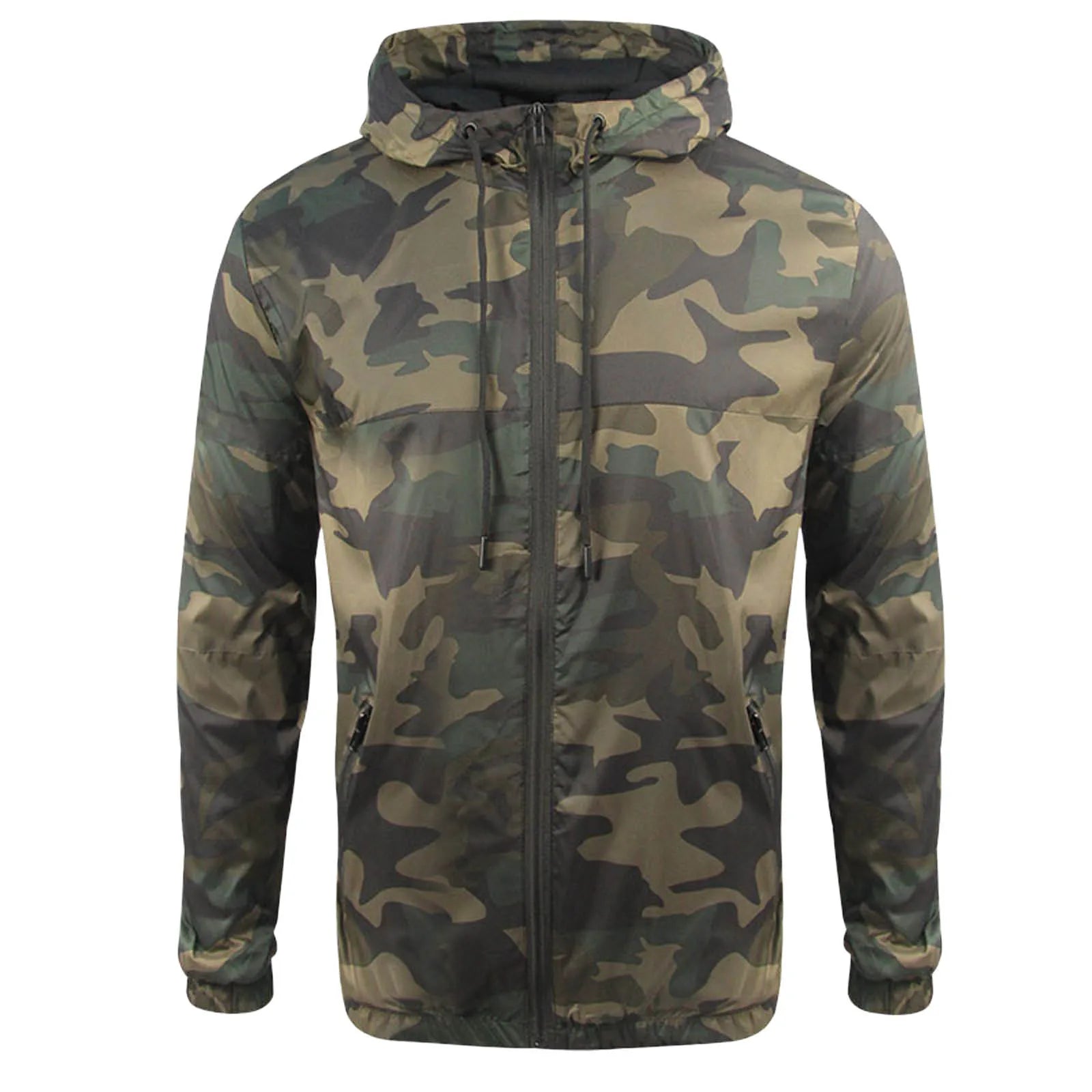 Chaqueta para hombre impermeable cálida rompevientos Ropa de hombre Primavera Otoño Camuflaje Patchwork Chaquetas