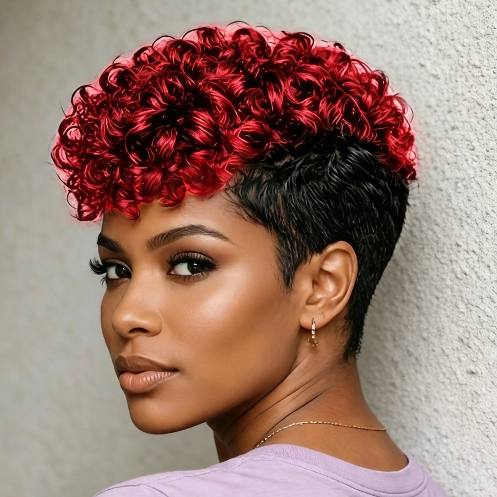 Curly Pixie Wig