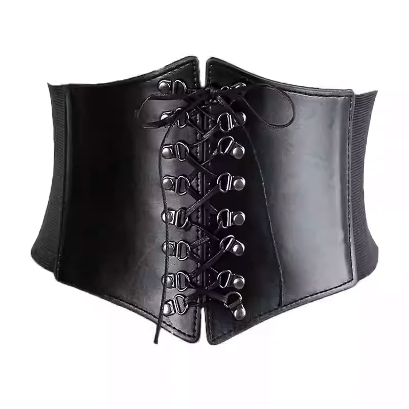 Retro Elastic Bow Corset Belt
