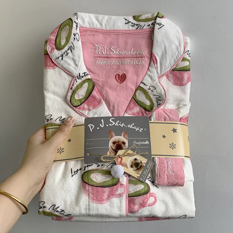 Pijama de 2 piezas para mujer, Conjunto de pijama de 2 piezas para mujer, Conjuntos de ropa de dormir de 2 piezas 100% algodón para mujer, Conjunto de ropa de casa holgado