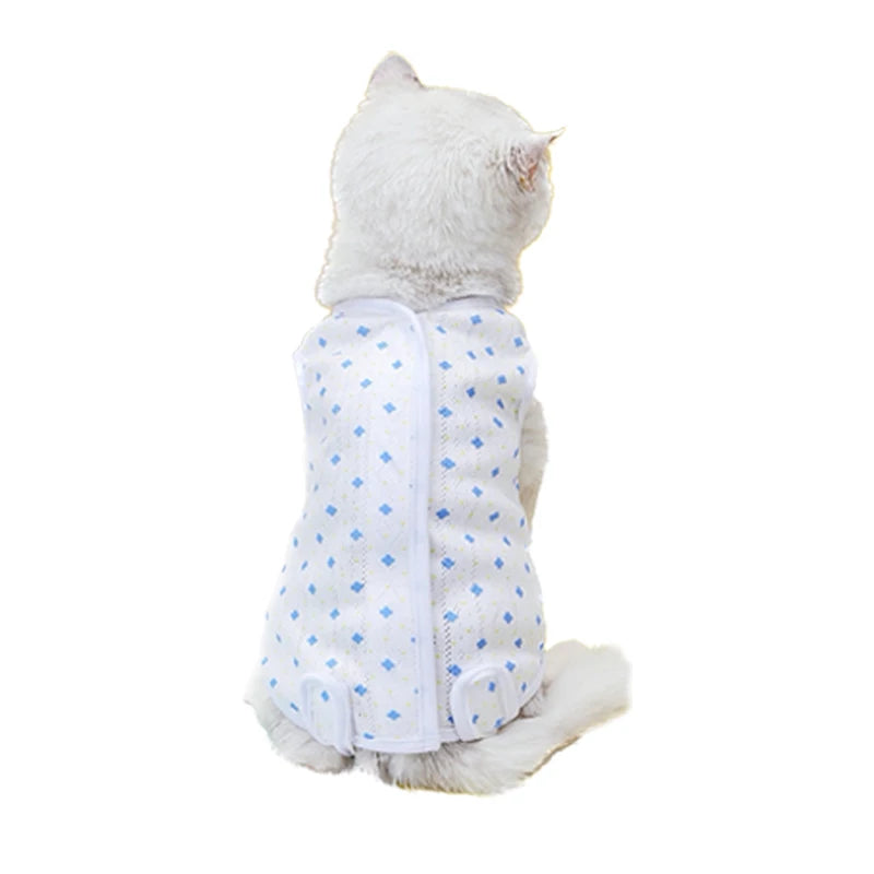 Combinaison de convalescence pour chaton, gilet anti-léchage pour animal de compagnie, vêtements de convalescence pour chirurgie, combinaison respirante pour soins pour animaux de compagnie, fournitures pour chiens