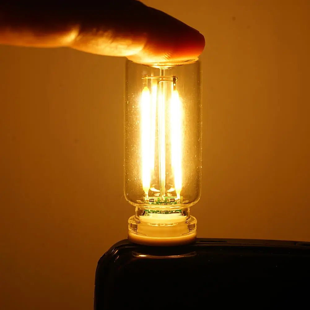 Decora herramientas USB táctil Control noche LED Luz Ambiente Lámpara incandescente Filamento LED Bombilla Decoración de dormitorio DIY