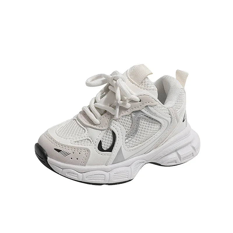 Kids Casual Running Shoes with Thick Soles Boys Girls Fashion Versatile Sports Shoes New Children Mesh Breathable Sneakers