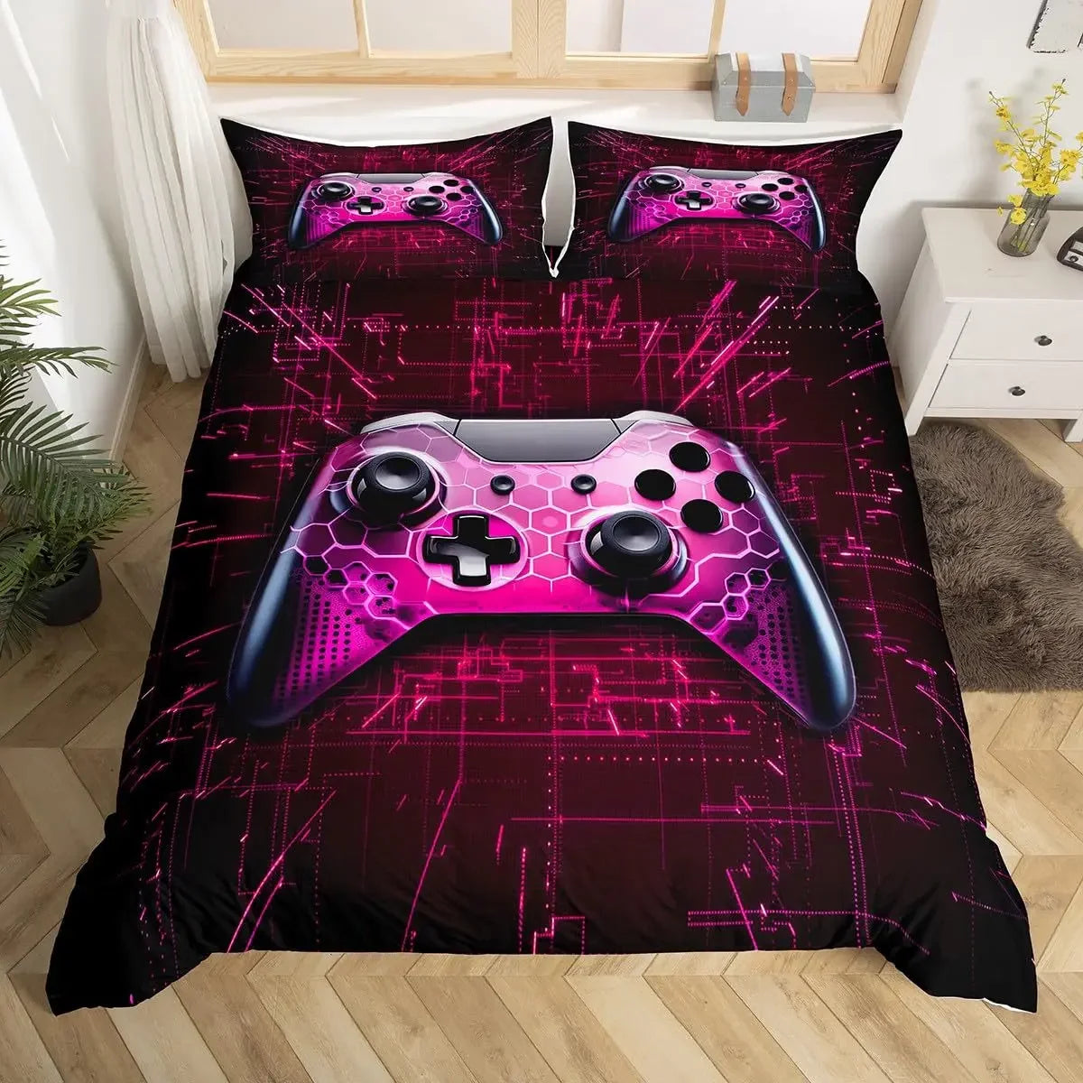 Juego de funda de edredón para jugadores