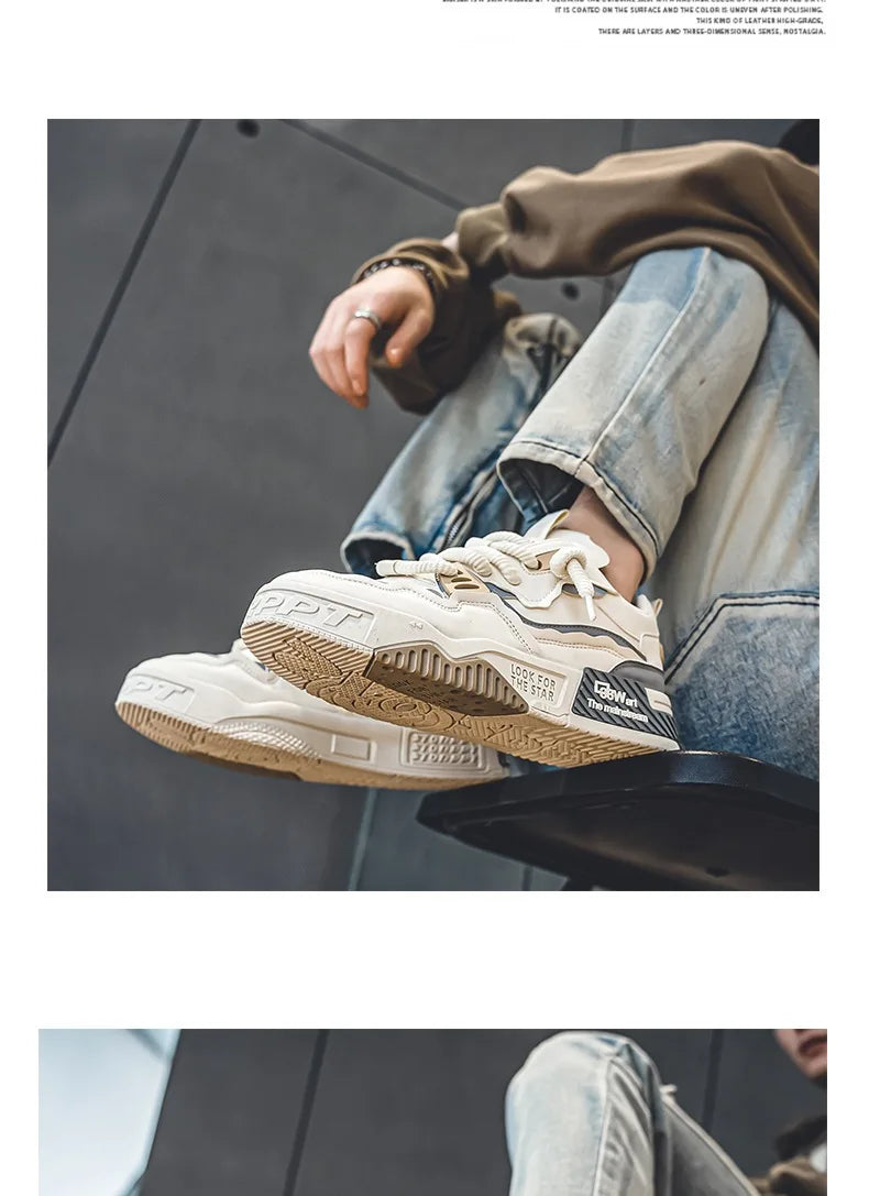 Zapatos de hombre, zapatillas de moda para hombre, zapatillas de correr de otoño de nueva marca, cómodas, con suela blanda, Tenis Masculino