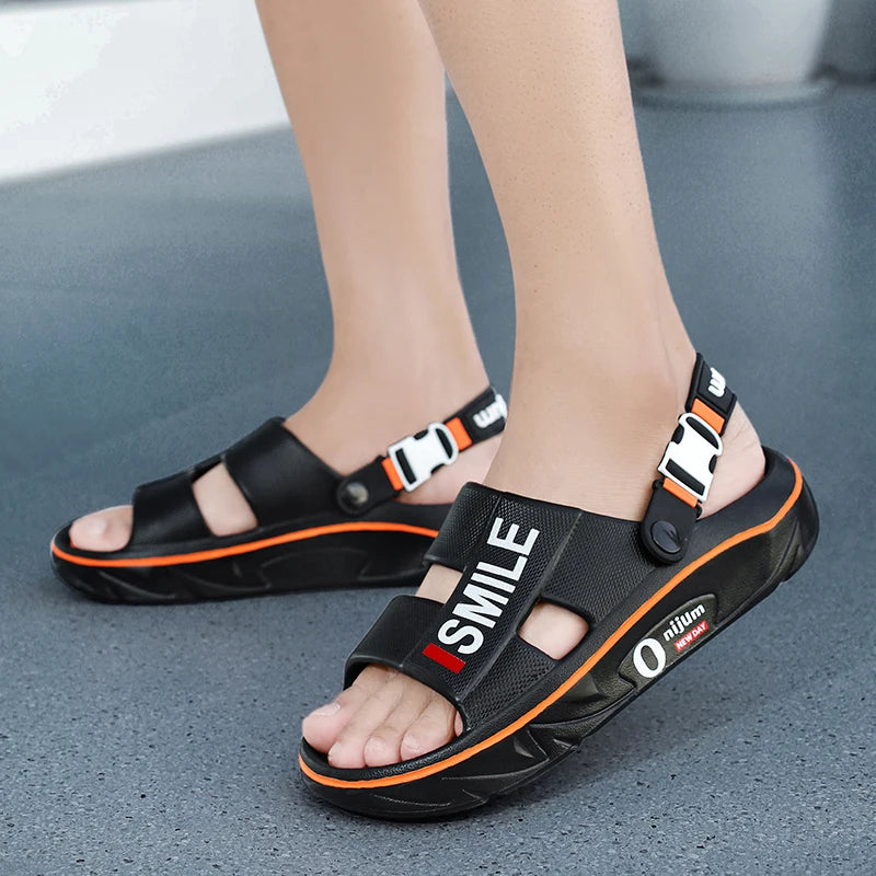 New Men's Massage Slippers Indoor Outdoor Sandals Beach Comfortable Soft Slides Clogs Casual Shoes Men Women Home Slippers