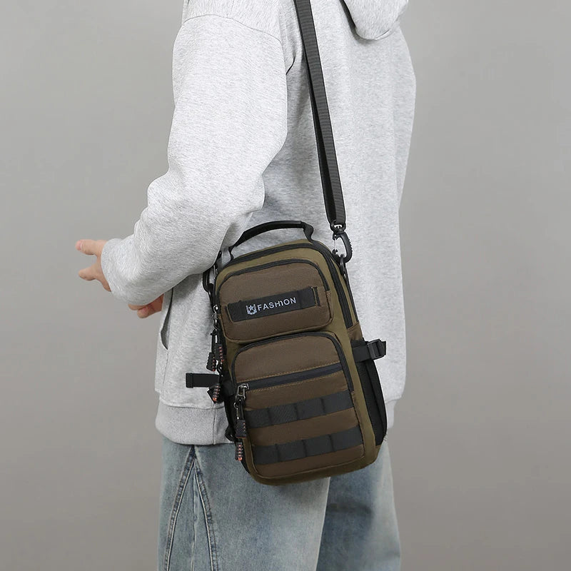 Sac de poitrine de randonnée, sac à dos de voyage multifonctionnel Molle, sac à main léger, pochette pour équipement d'escalade de cyclisme en plein air, grand sac amusant