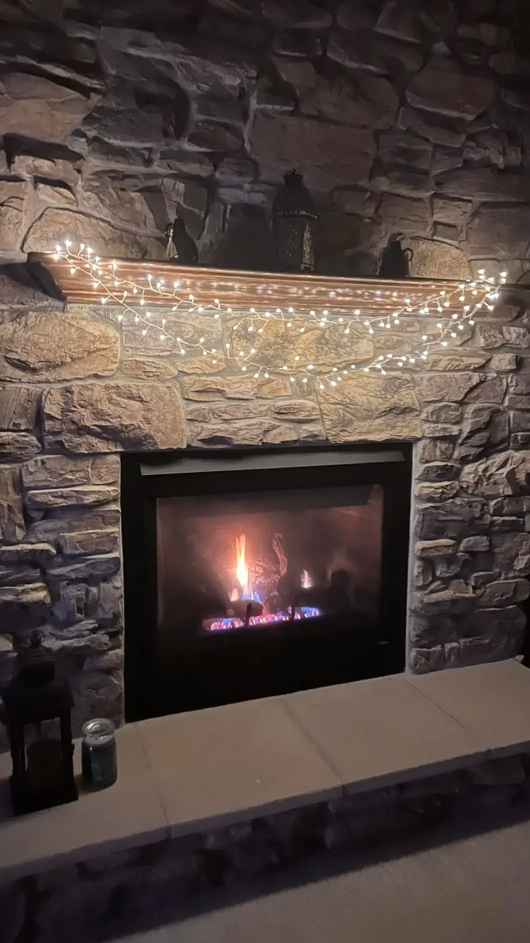 Decoración navideña Luces de cadena Adorno colgante de árbol de Navidad Suministros navideños para coronas de bricolaje Deshierbe en el hogar Interior Exterior