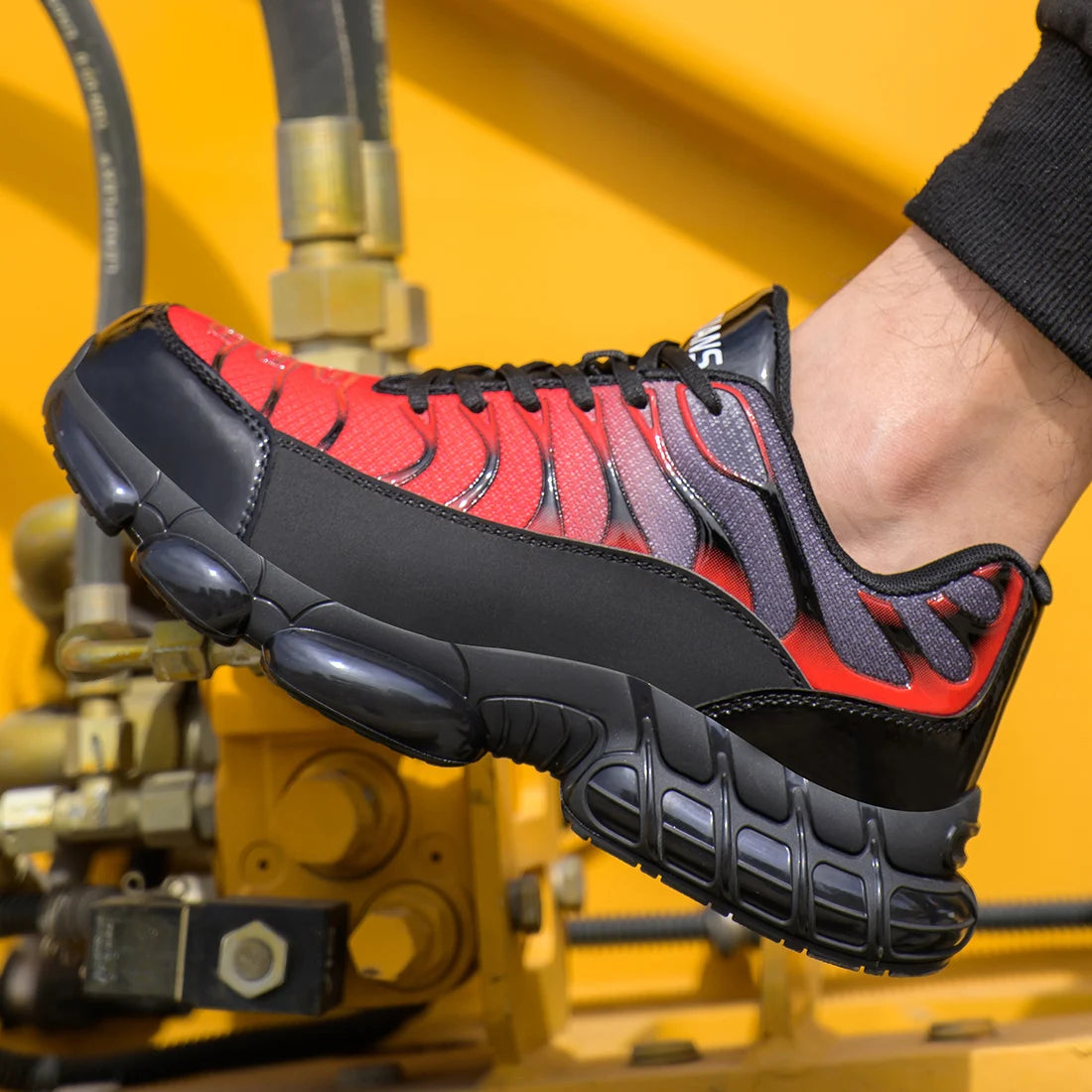 Zapatos de seguridad de trabajo para hombre transpirables antipunzonamiento botas indestructibles antideslizantes zapatos de construcción industrial calzado masculino