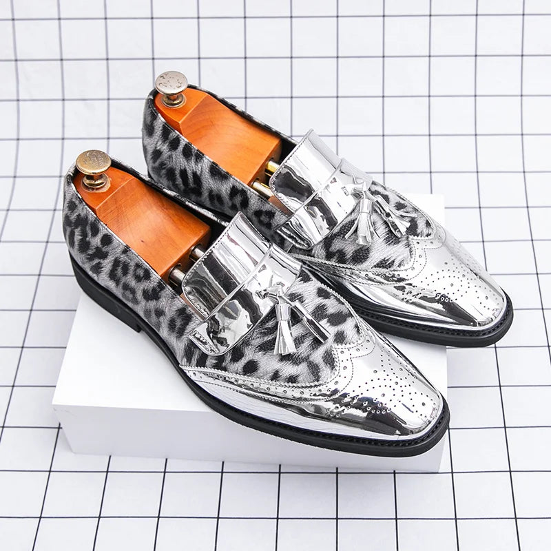 Zapatos de vestir para hombre con estampado de leopardo – Atrevidos, lujosos y hechos para destacar