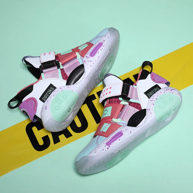 Chaussures de basket-ball pour enfants, baskets de sport antidérapantes, légères et respirantes, pour garçons et filles