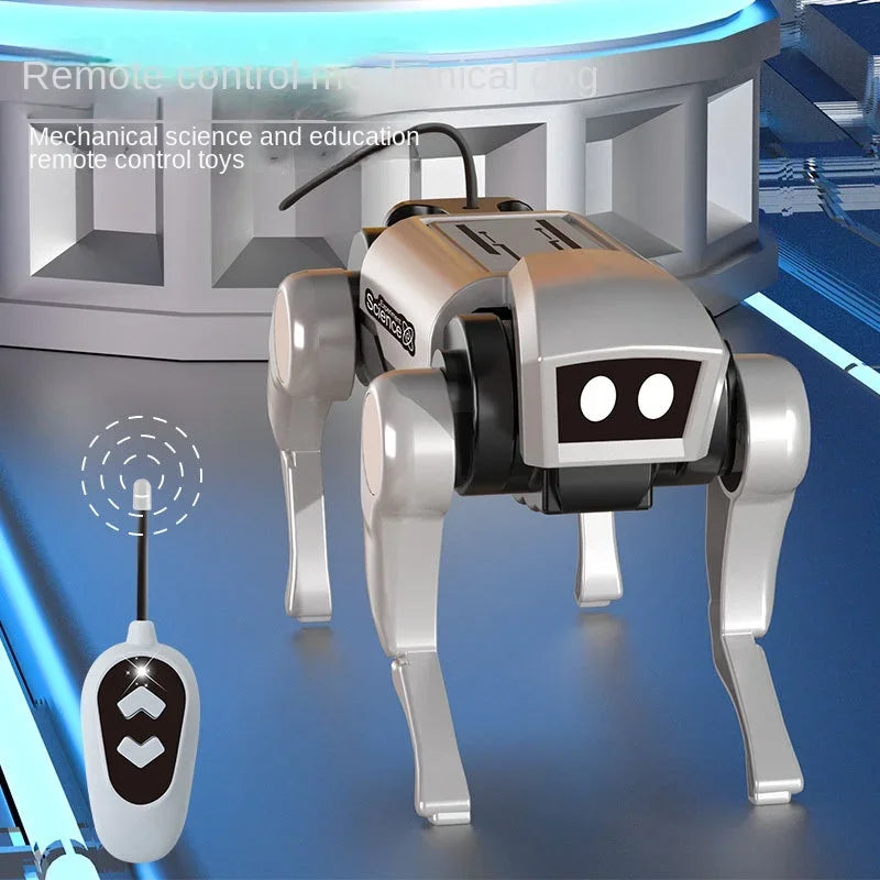 Robot de control remoto para niños, juguete mecánico con control remoto, enseñanza de ciencias, modelo de montaje DIY, juego de juguetes eléctricos para niños, regalo