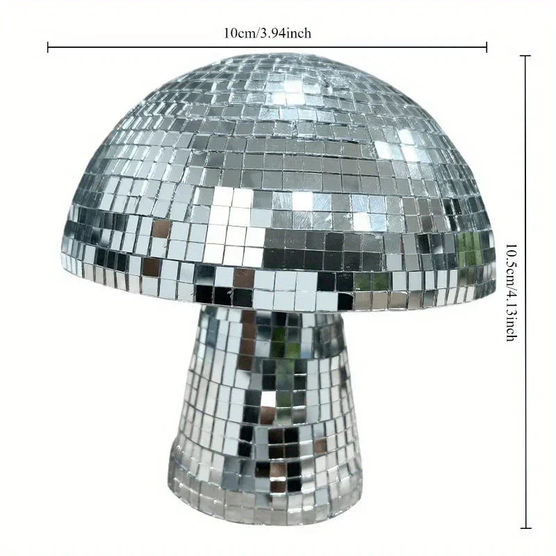 Espejo Disco Ball Seta Reflejante Artesanía de Decoración del Hogar Adornos de Seta Decoración de Atmósfera para Bar Miniaturas